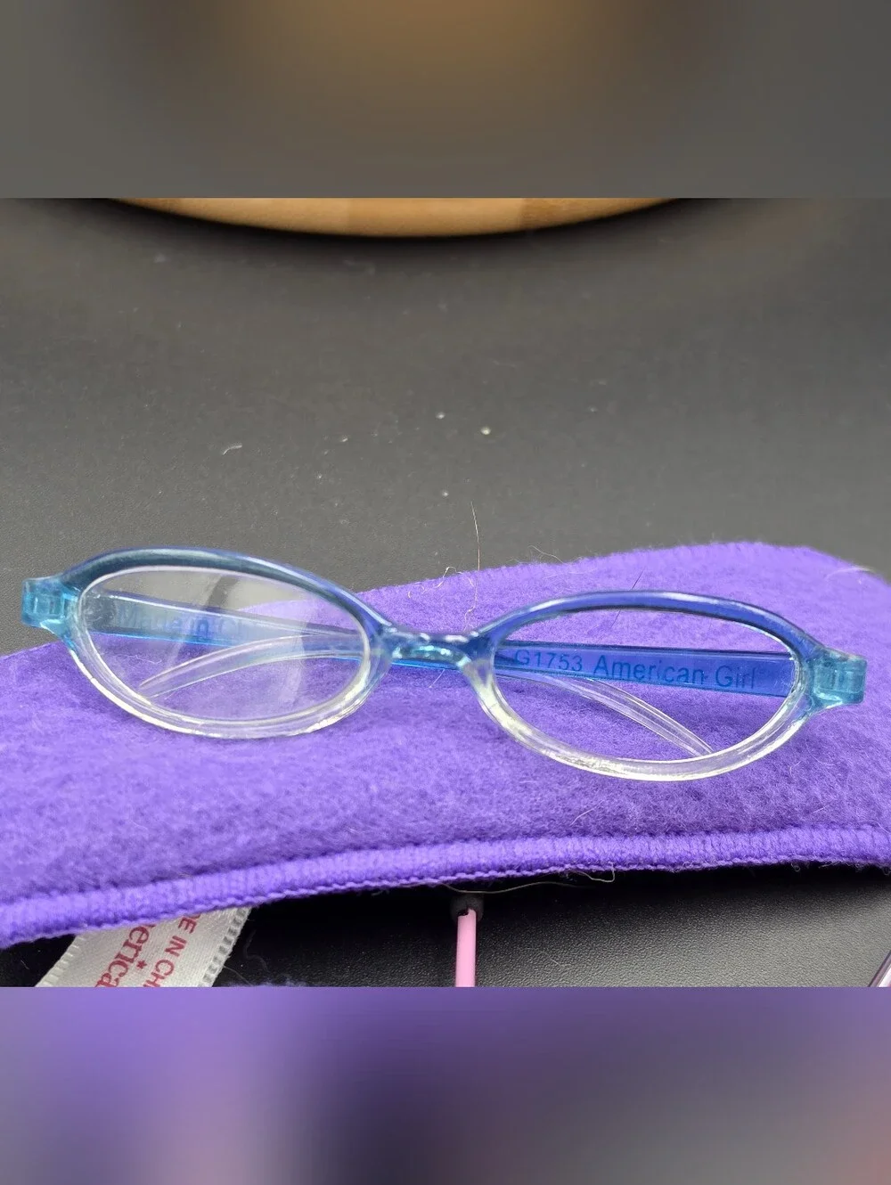 3 Pairs Of American Girl Glasses - 1 Missing Lens See Photos For Flaw